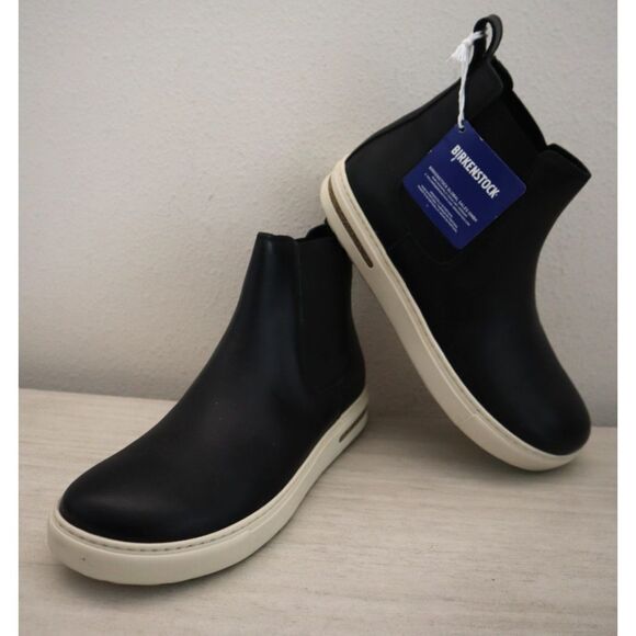 Birkenstock 1028473 Women's Sz 8 Black Leather Bend Chelsea Ankle Booties - Picture 2 of 14
